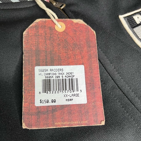 Oakland raiders Mitchell & ness track jacket - Picture 2 of 9